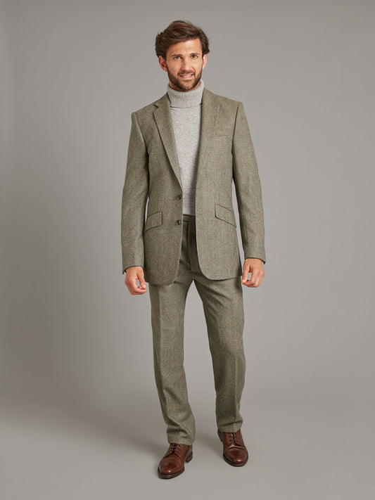 Eaton Jacket - Sage Nailhead Tweed