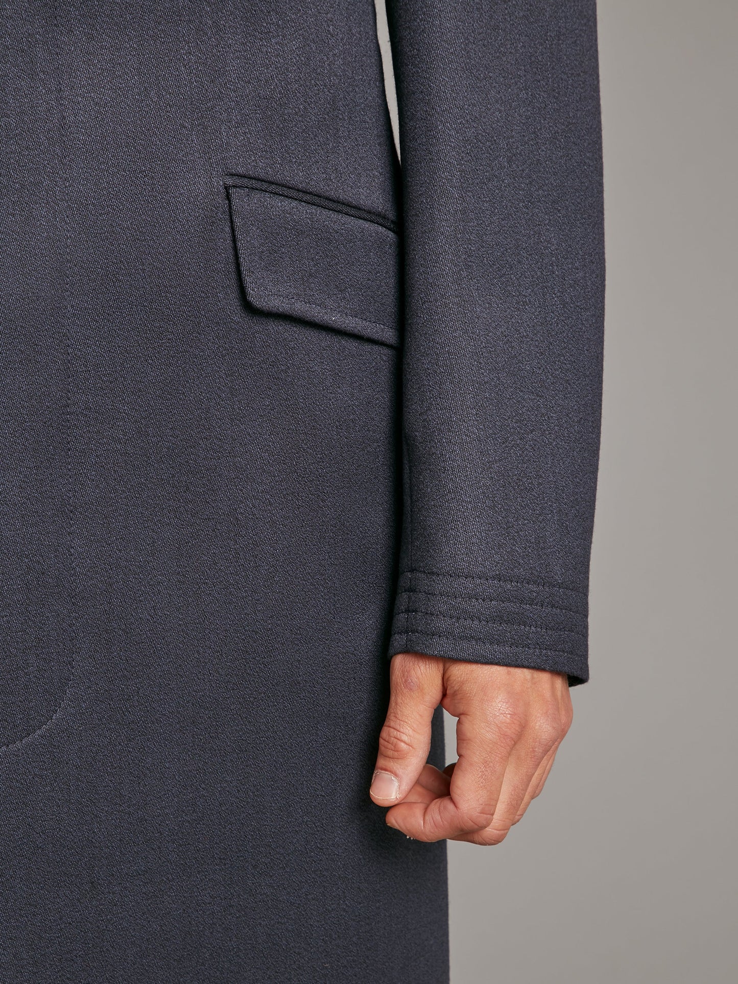 Covert Coat, Covert Collar - Navy