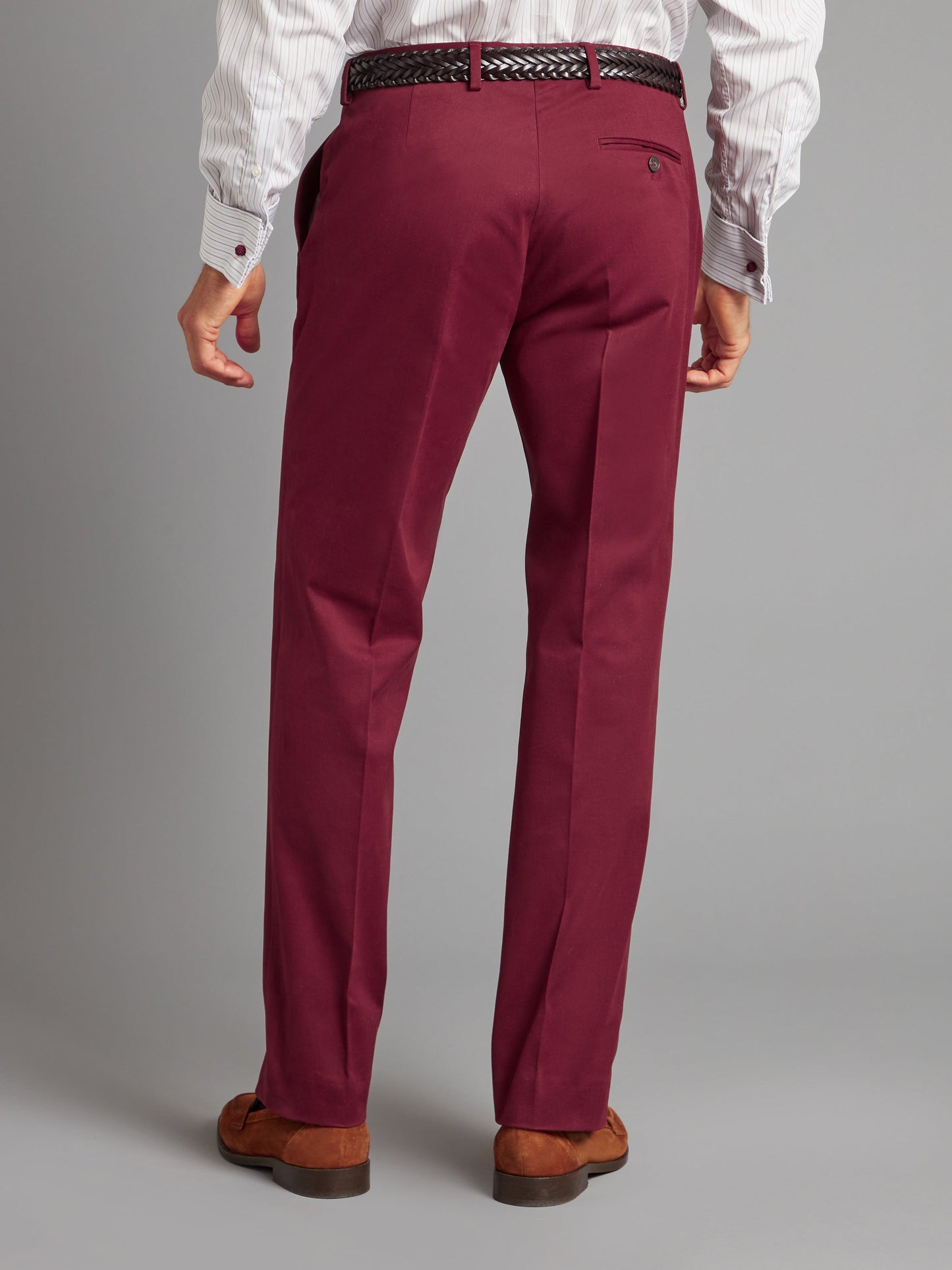 Heavyweight Cotton Trousers - Mulberry