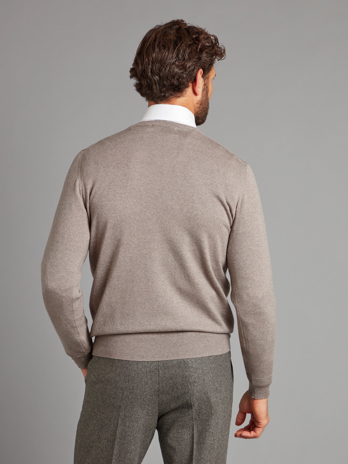 Merino Crew Neck Jumper - Fawn