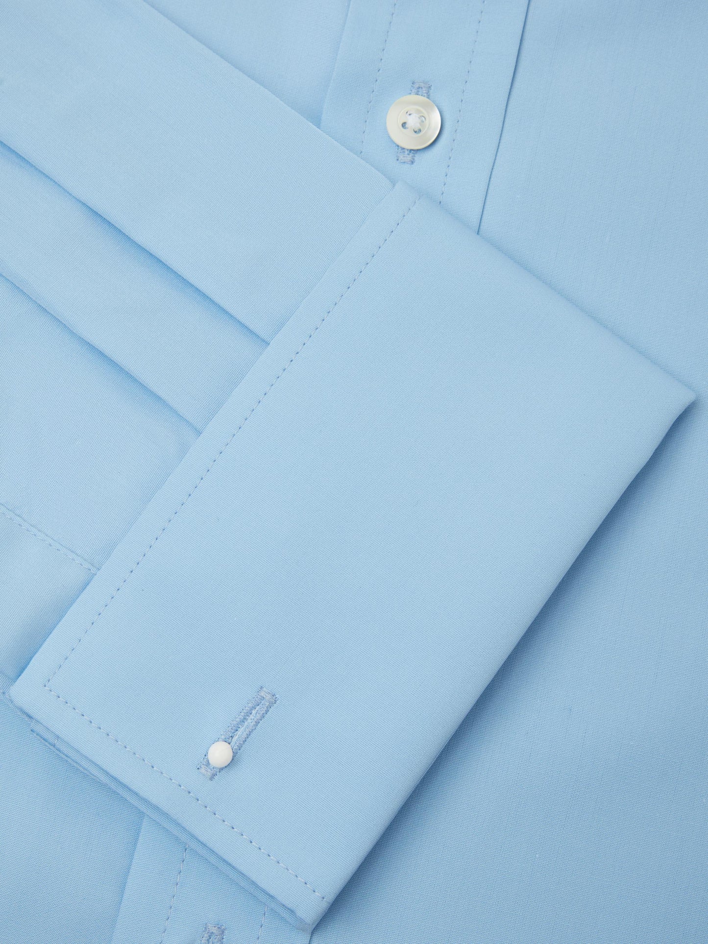 Collarless Shirt - Blue