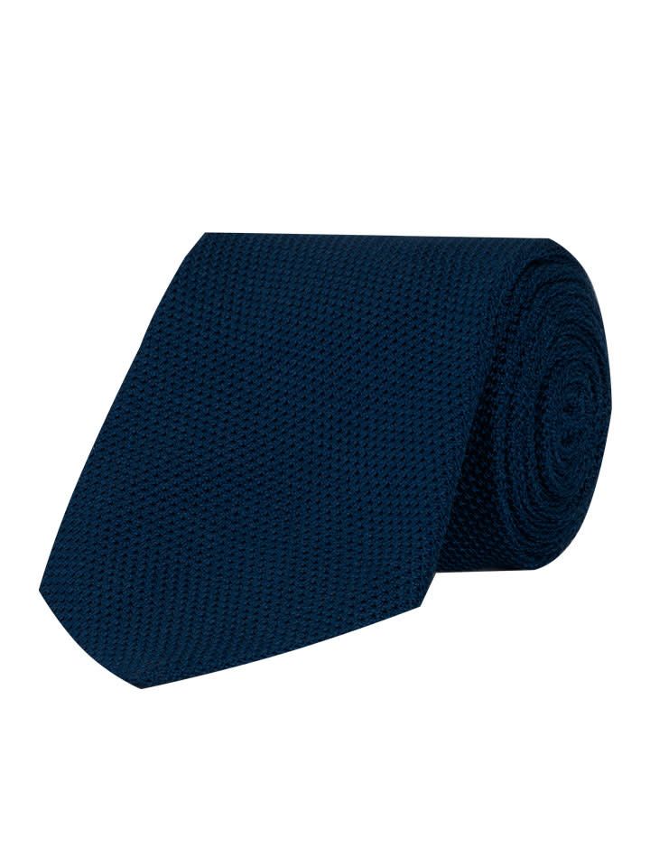 Grenadine Silk Tie - Navy