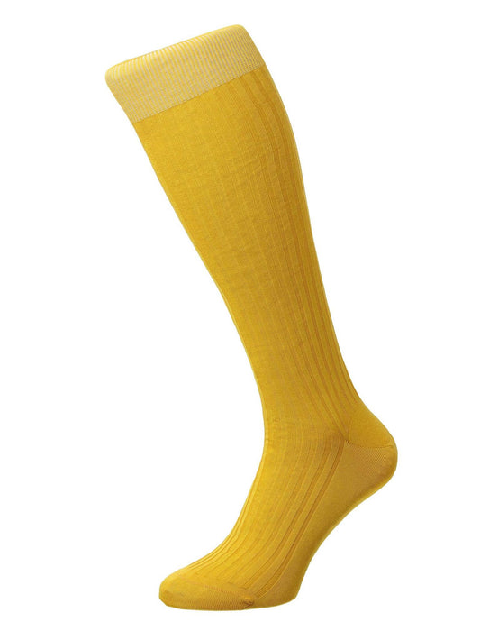 Long Cotton Socks - Yellow