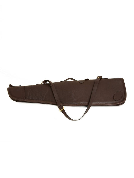 Mottled Leather Leg O'Mutton Gun Slip - Brown