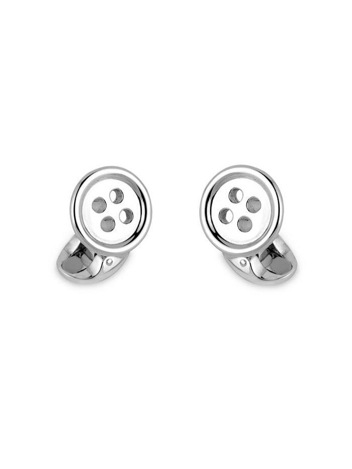 Sterling Silver Cufflinks - Button