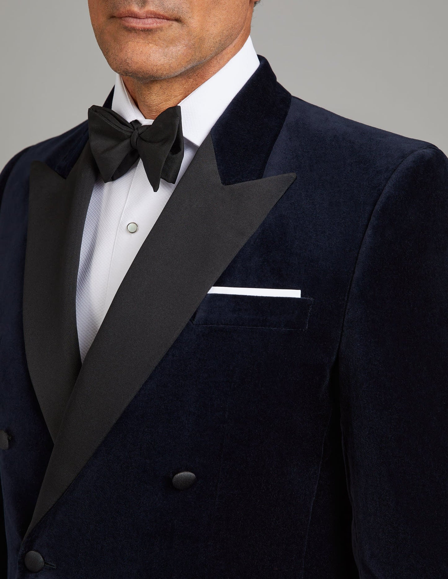 Beaufort Smoking Jacket - Navy Velvet