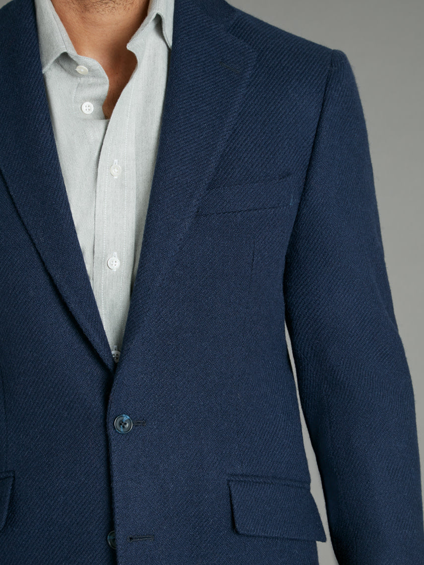 Oliver Brown Eaton navy wool jacket