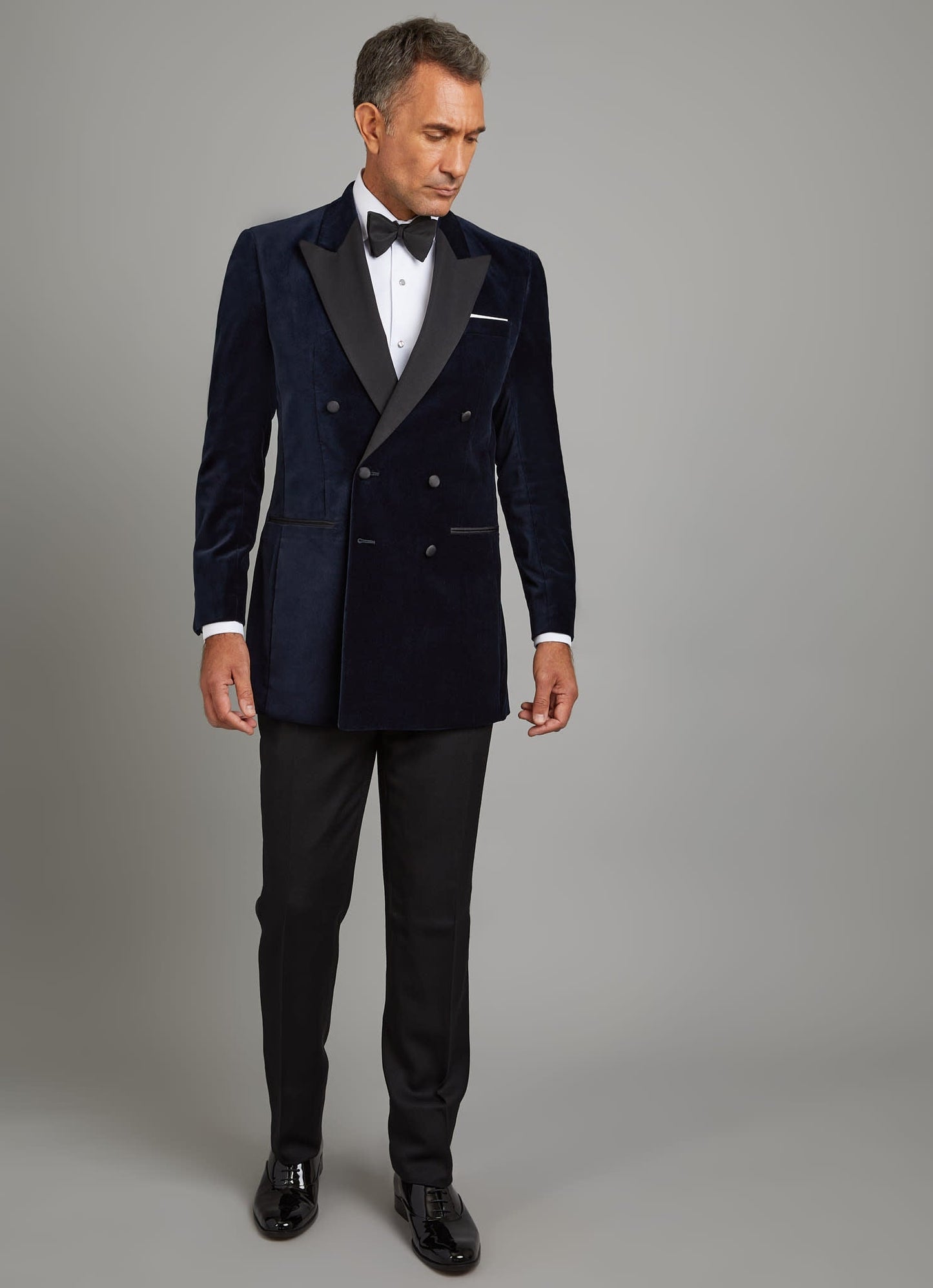 Beaufort Smoking Jacket - Navy Velvet