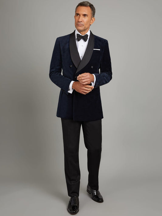 Langton Smoking Jacket - Navy