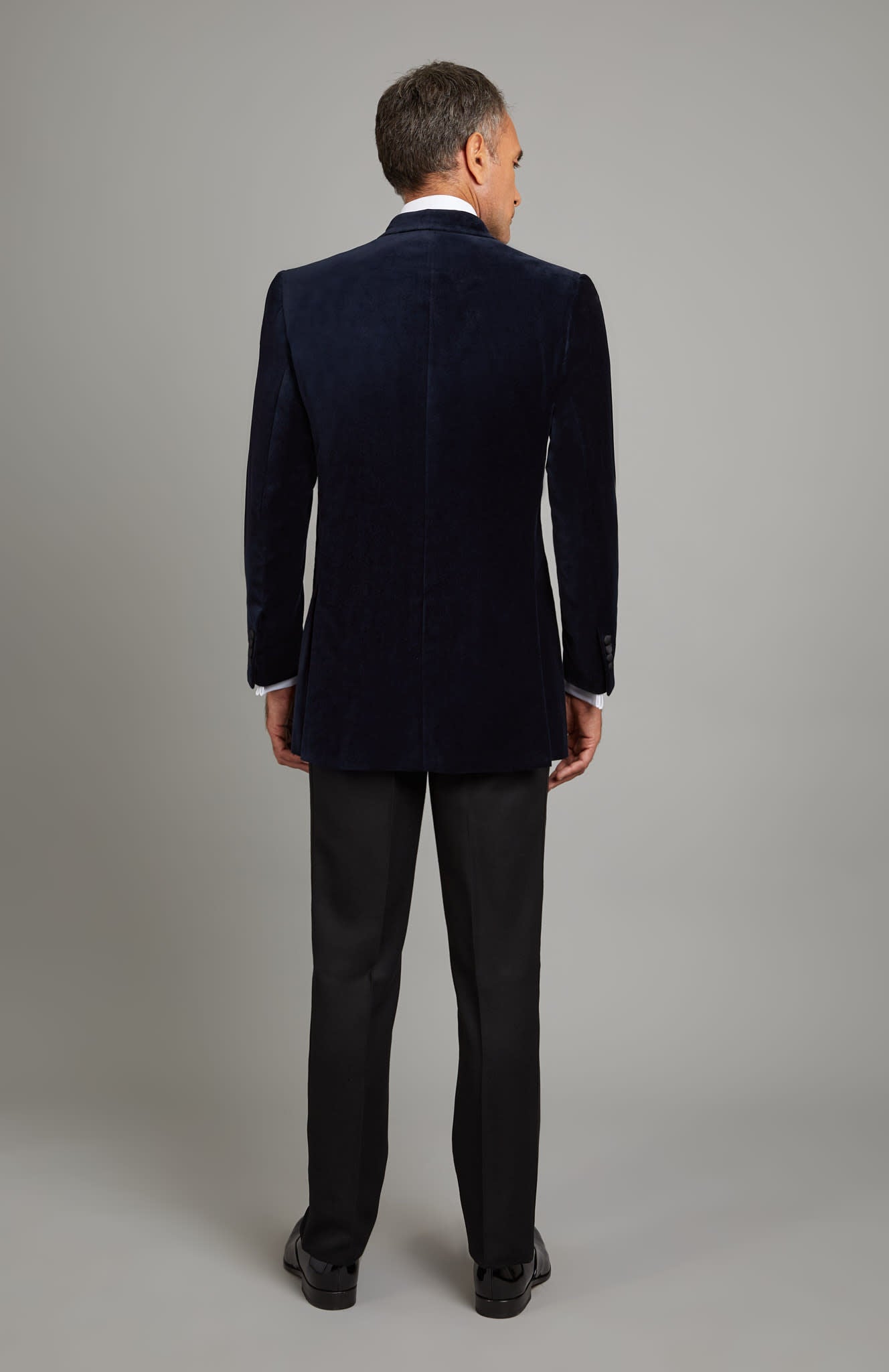 Beaufort Smoking Jacket - Navy Velvet