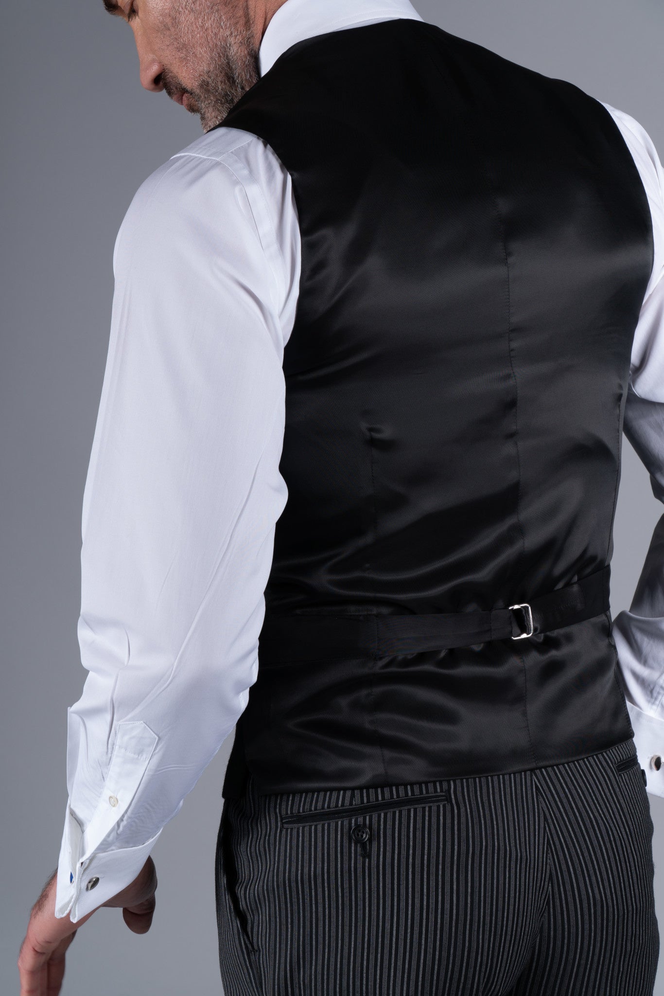 Single Breasted Morning Waistcoat - Black