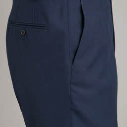 Pleated Suit Pants - Pick and Pick Rich Blue