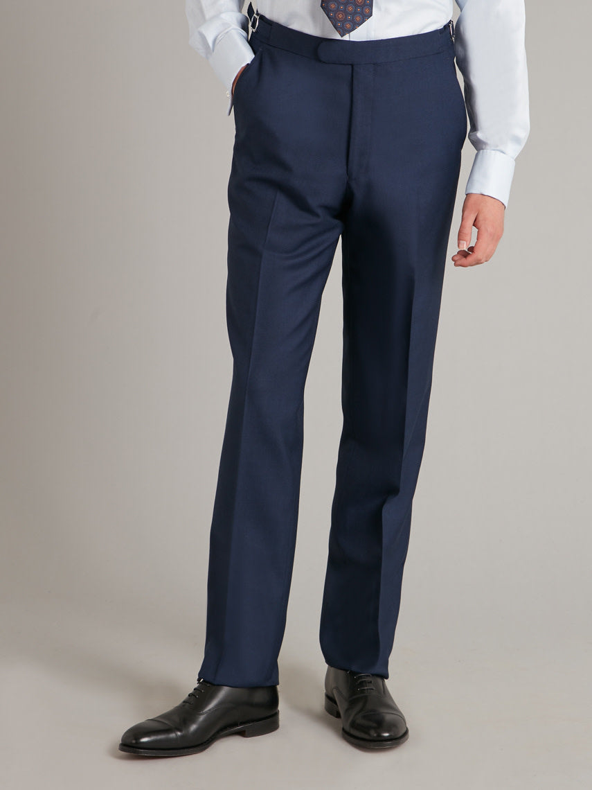 Pleated Suit Pants - Pick and Pick Rich Blue