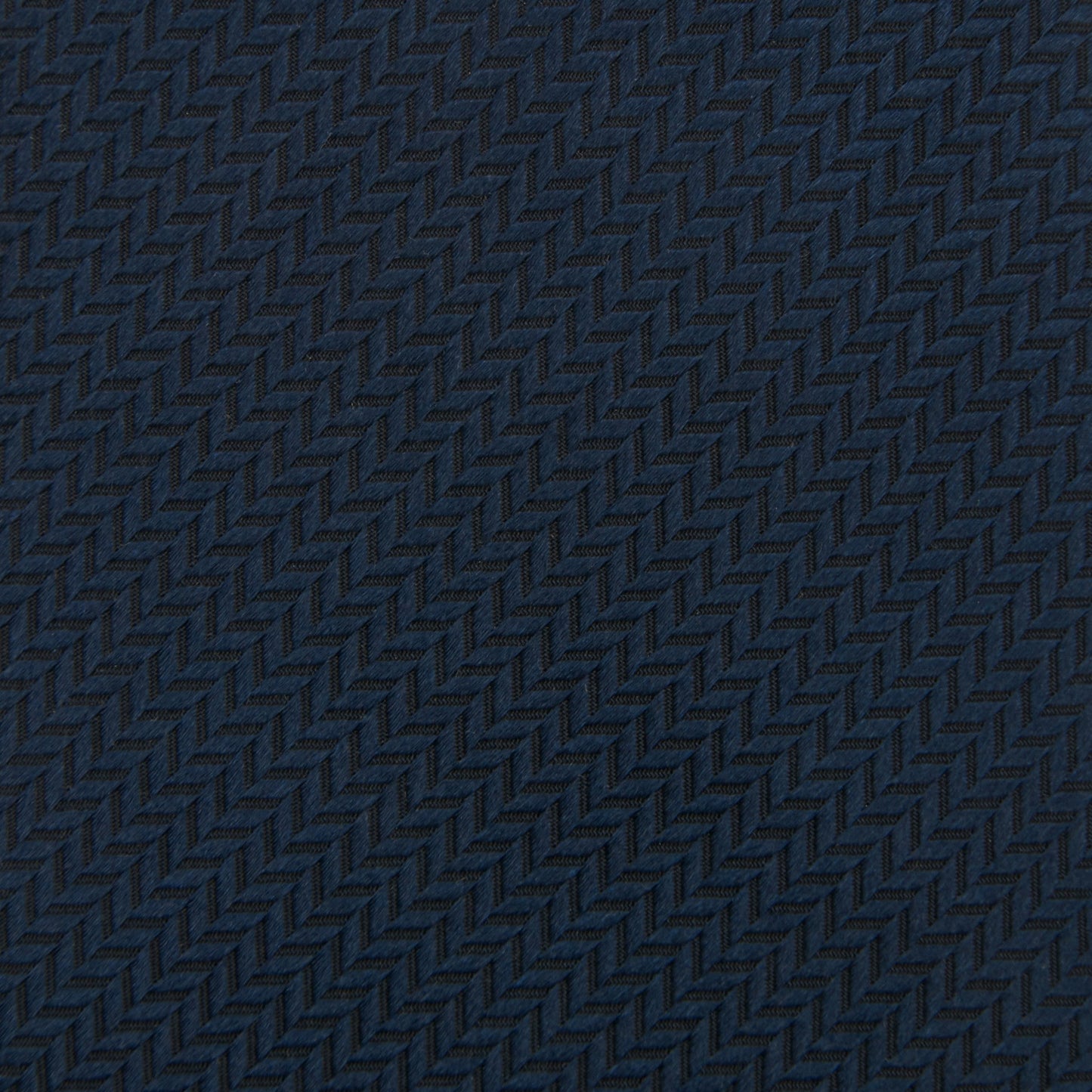 Woven silk tie, Herringbone - Navy