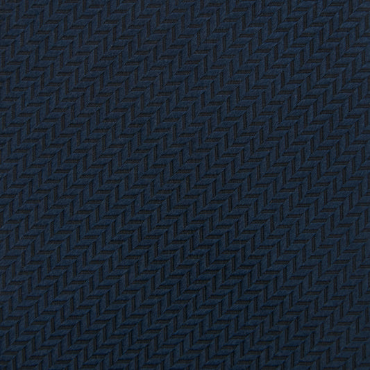 Woven silk tie, Herringbone - Navy